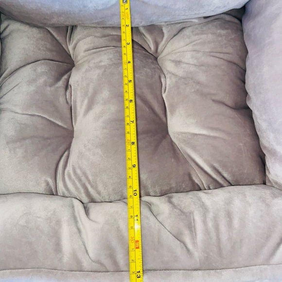 Nandog Dog Cat Pet Micro Plush Reversible Cozy Bed Light Brown New w Tags 21x20 - Picture 7 of 11